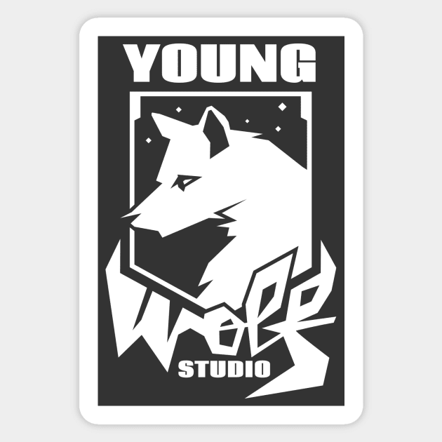 YWS Logo Sticker by YoungWolfStudio